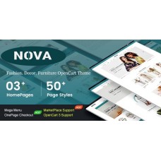 Nova — адаптивная тема OpenCart 3 о моде и мебели