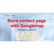 Страница контактов магазина с Googlemap