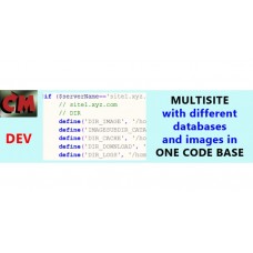 Мультисайт с разными базами данных и изображениями